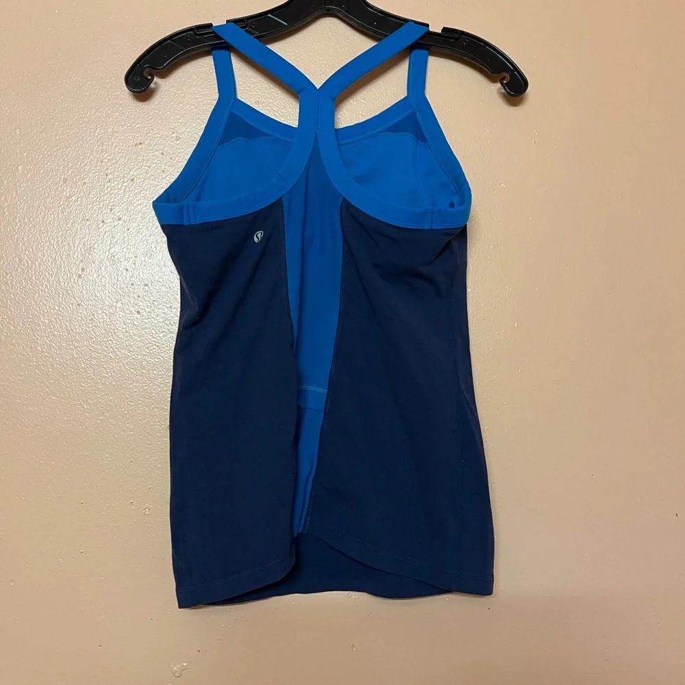 Flawed Lululemon Athletica Blue Active Tank Top Size Have Damage To The Logo - Picture 6 of 7
